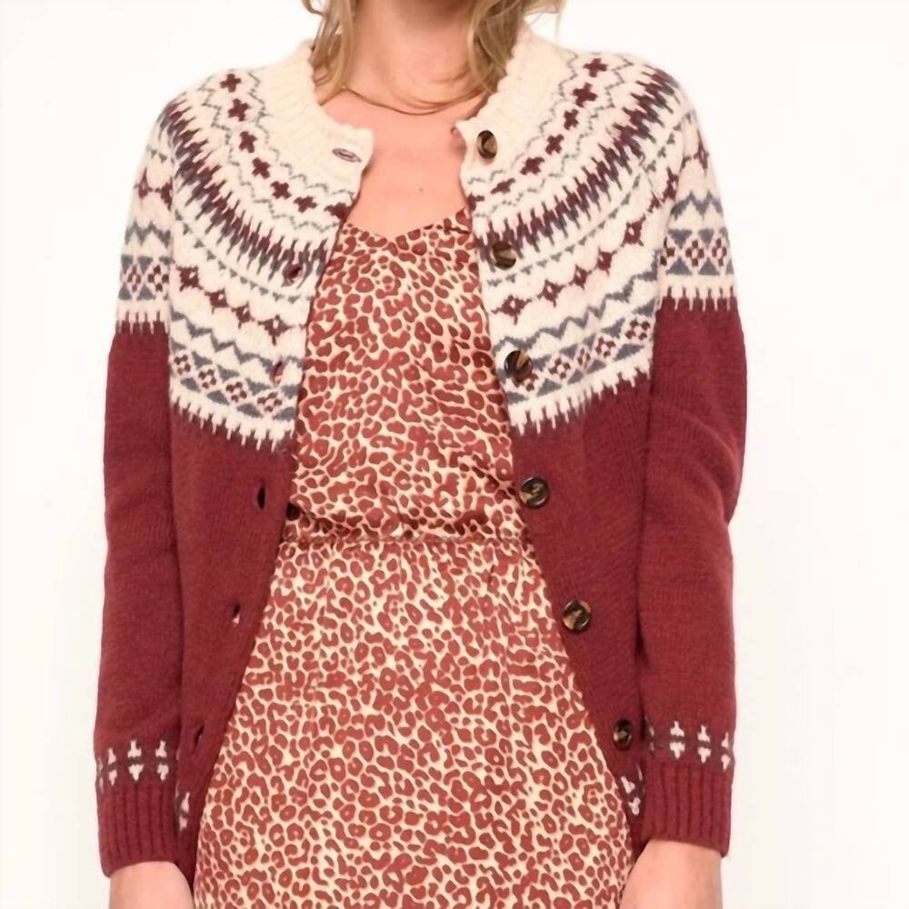 NEW DRA LOS ANGELES sunny cardigan in red